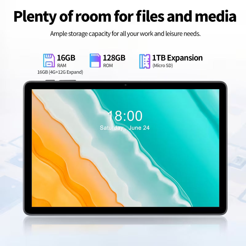 Android 15 Tablet with Keyboard & Mouse – Complete 6-in-1 Bundle