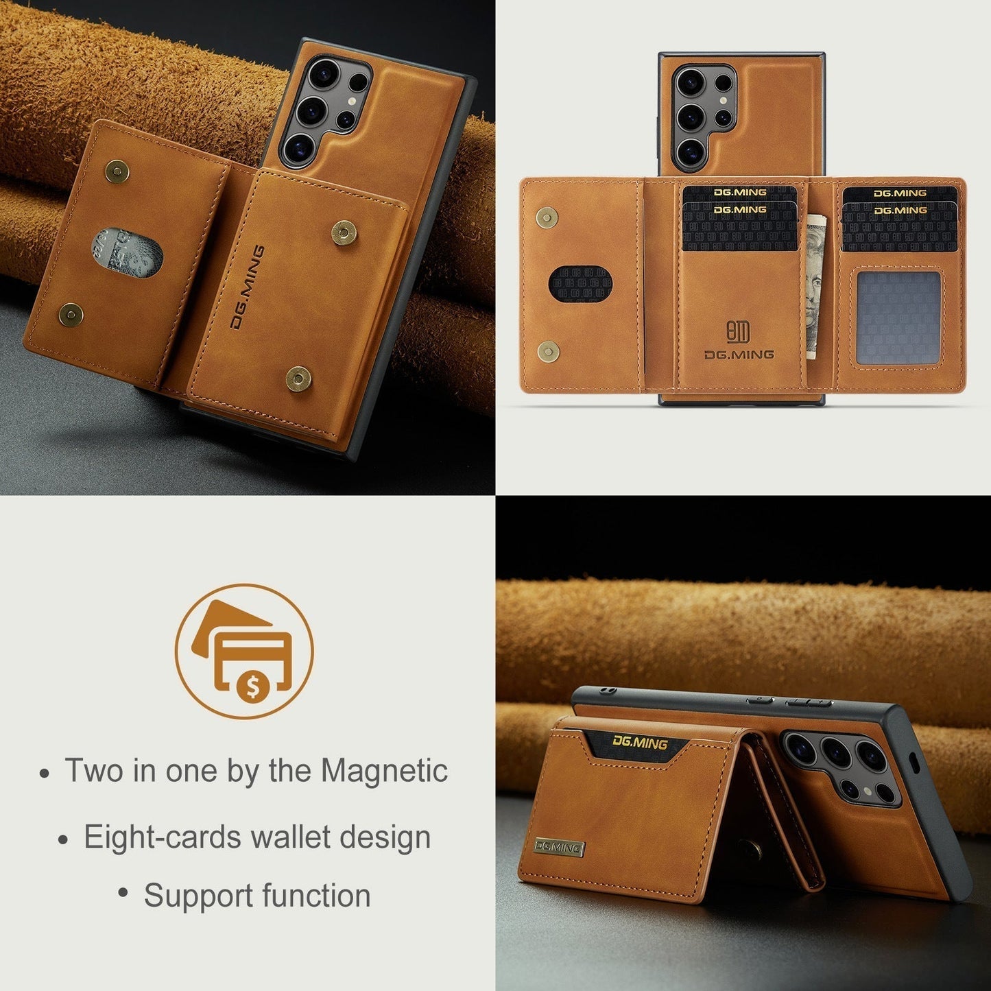 Leather Magsafe Wallet for Samsung Galaxy S Series