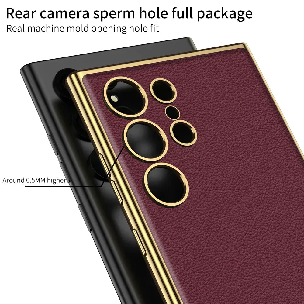 S24 Case Luxury Leather Shockproof - Odin case