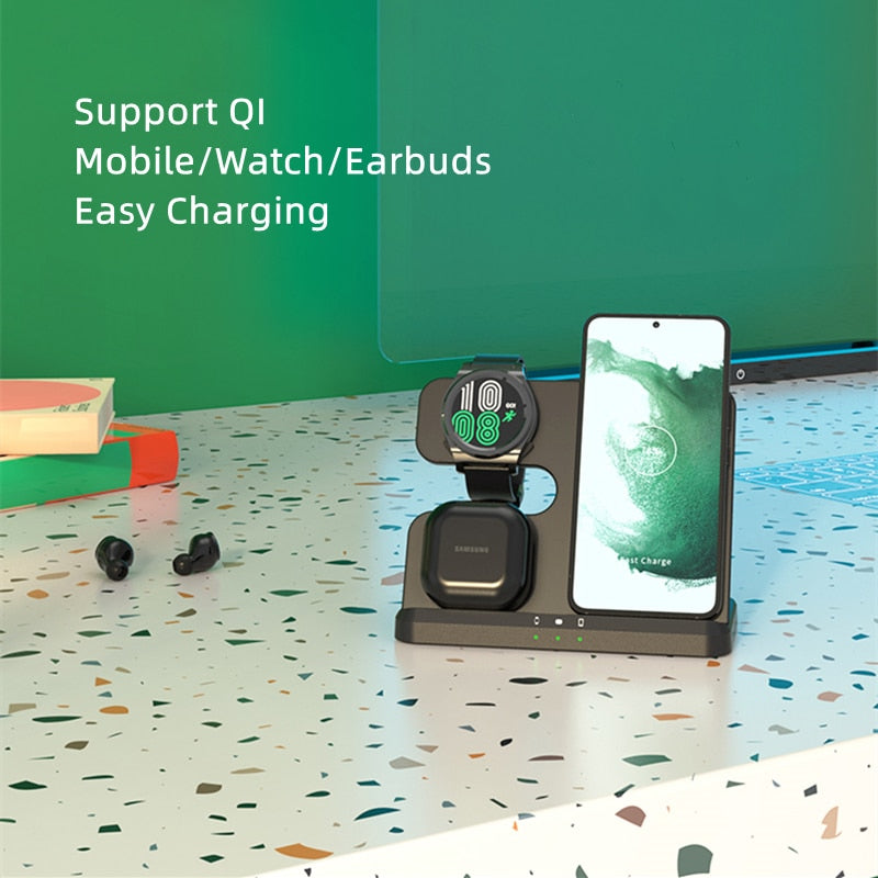 3 in 1 Wireless Charging Station for Samsung Galaxy Z Fold Series - Odin case