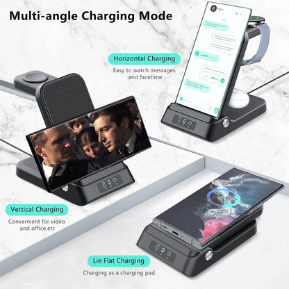 3 in 1 Fast Wireless Charging Station For Samsung Devices