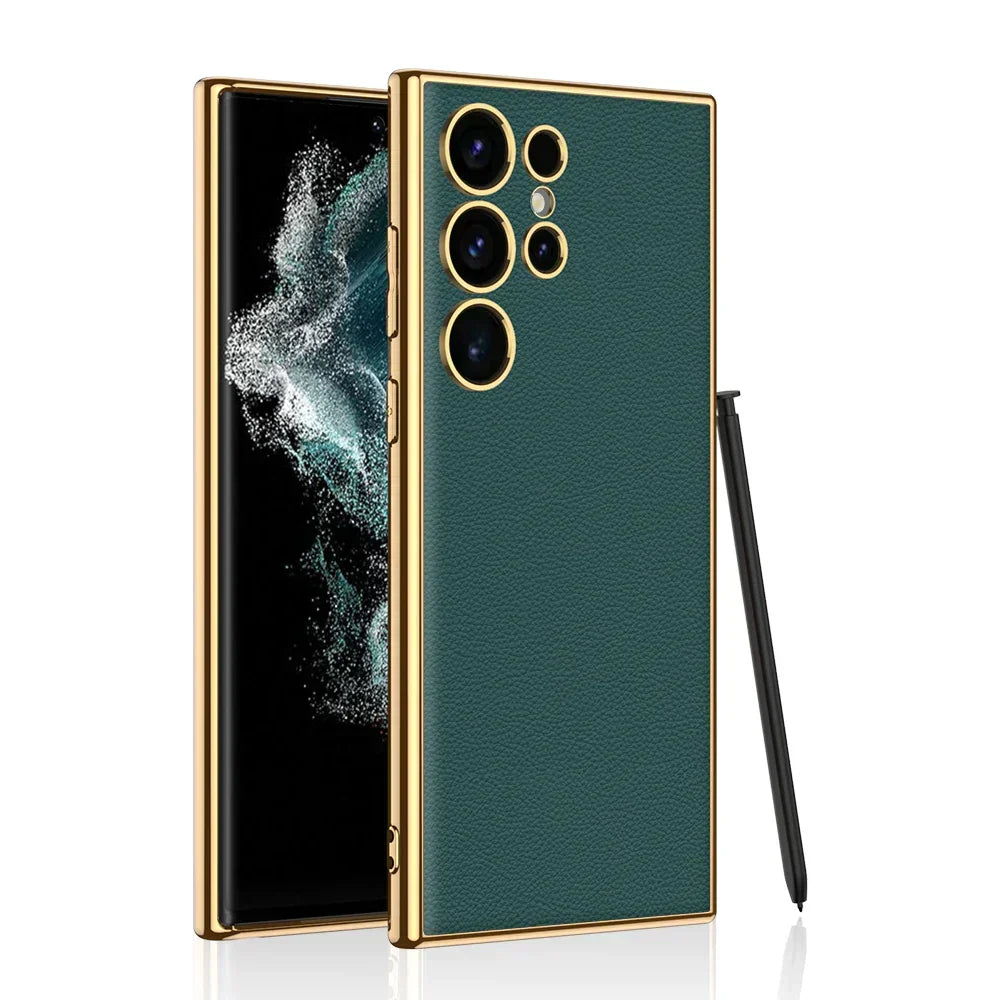 S24 Case Luxury Leather Shockproof - Odin case