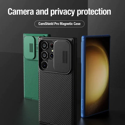 Shockproof S24 Ultra Case with Sliding Camera Protection - Odin case
