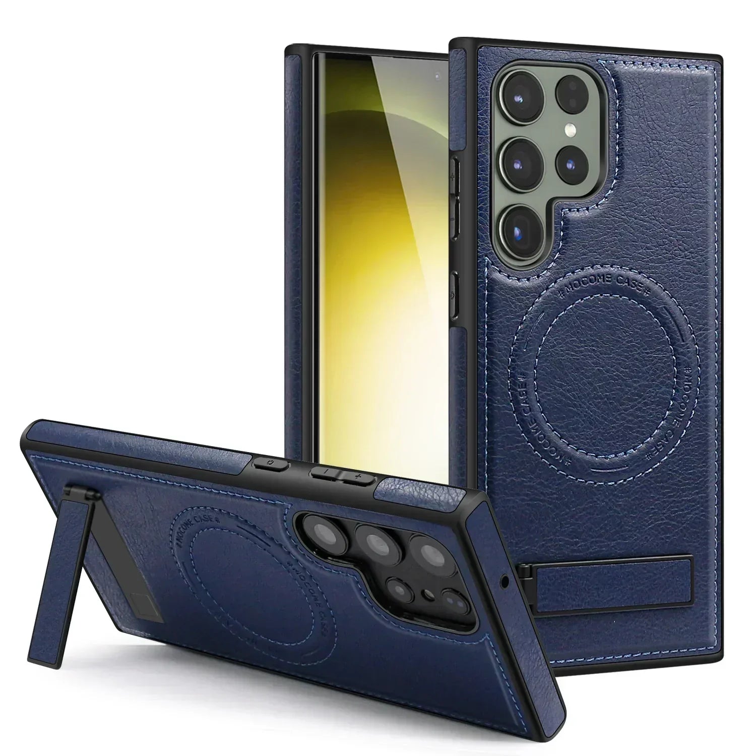 Samsung Galaxy S24 Case Leather Magnetic with Kickstand - Odin case