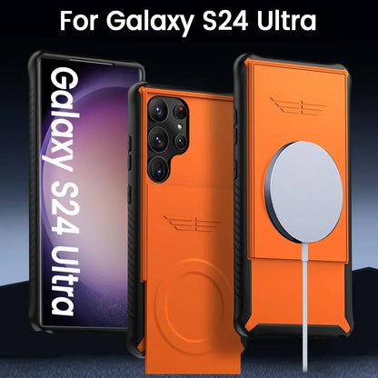Shockproof Wireless Charging S24 Ultra Case with Camera Protection - Odin case