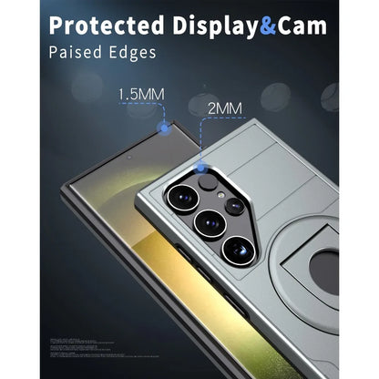 Shockproof Magnetic S24 Ultra Case with Kickstand - Odin case