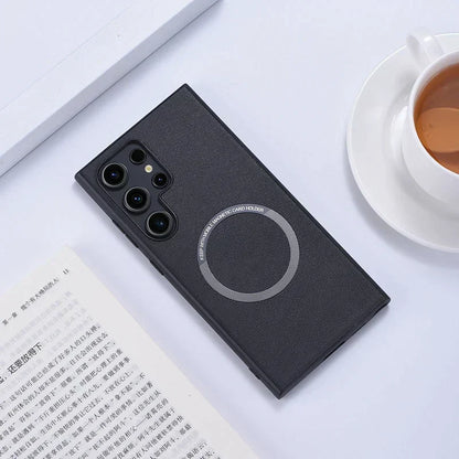 S24 Ultra Magnetic Leather Case - Odin case