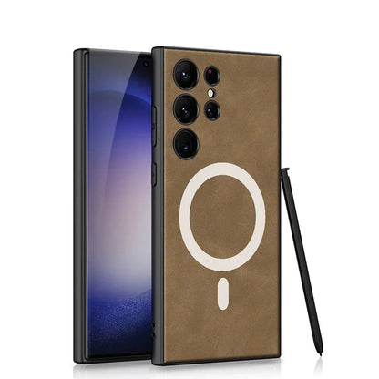 Shockproof Magnetic Wireless Charging S24 Ultra Case - Odin case